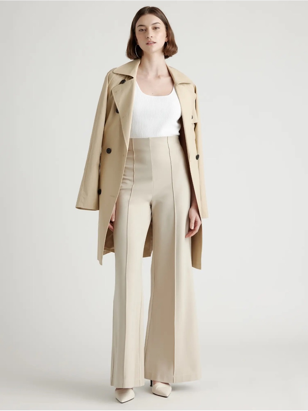 Quince Ultra stretch pointe super wide leg pant